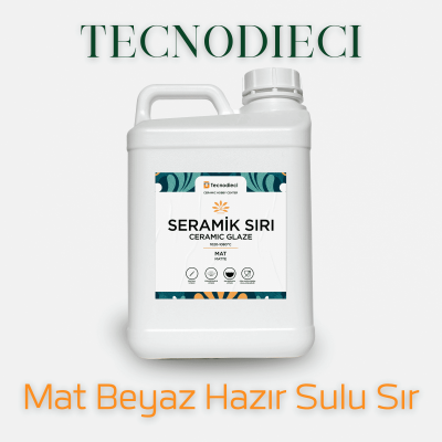 Daldırma Mat Beyaz Hazır Sulu Sır(1040-1060 C)