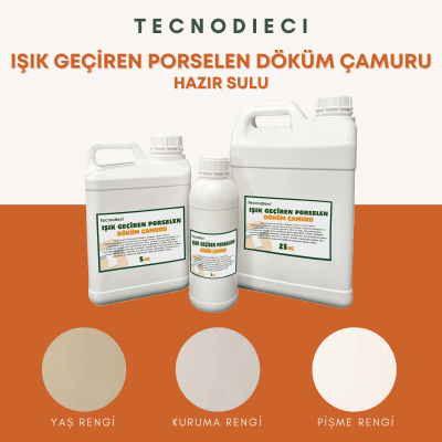 Işık Geçiren Porselen Döküm Çamuru