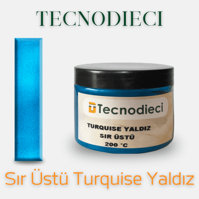Sır Üstü Turquıse Yaldız