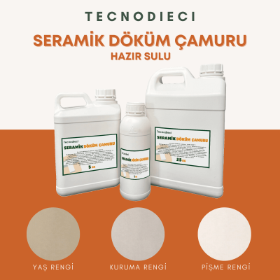 Seramik Döküm Çamuru Beyaz(Hazır Sulu)