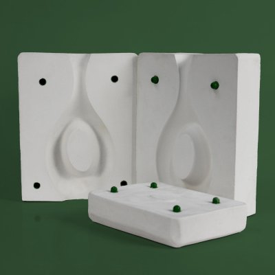 Hitit Yuvarlak Vazo - Alçı Kalıp