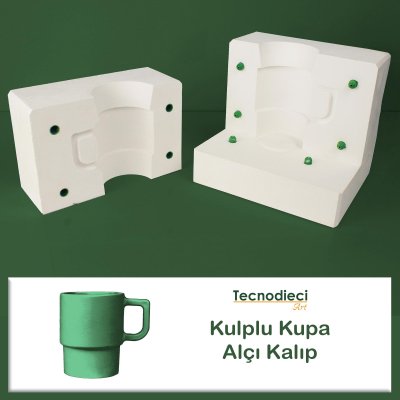 Kulplu Kupa - Alçı Kalıp