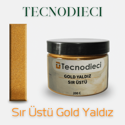 Sır Üstü Gold Yaldız Dekor