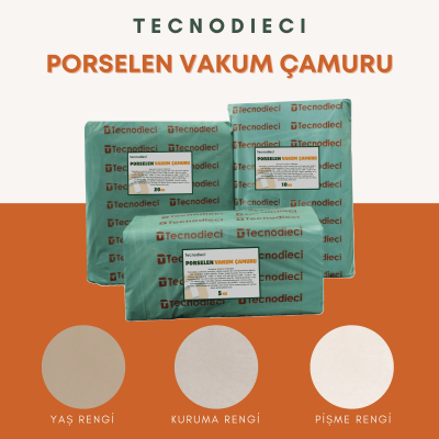 Porselen Vakum Çamuru Beyaz