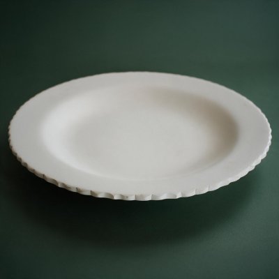 Rolyefli (Desenli) Tabak - Çini Bisküvi