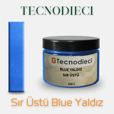 Sır Üstü Blue Yaldız Dekor