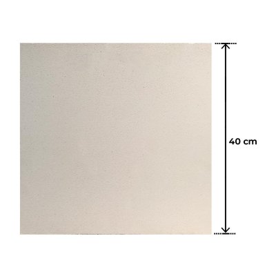 Kordierit Fırın Plakası Düz 400x400x15 mm