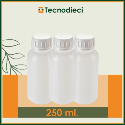 Plastik Beyaz Numune Kabı Kilitli Kapak ( 250 ml)